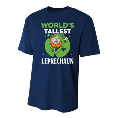 WorldS Tallest Leprechaun St. Patricks Day Irish Ireland St Youth Performance Sprint T-Shirt
