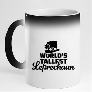 World's Tallest Leprechaun Gift 11oz Black Color Changing Mug