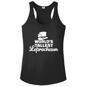 World's Tallest Leprechaun Gift Ladies PosiCharge Competitor Racerback Tank