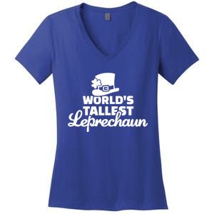 World's Tallest Leprechaun Gift Women's V-Neck T-Shirt