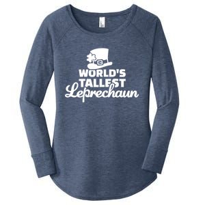 World's Tallest Leprechaun Gift Women's Perfect Tri Tunic Long Sleeve Shirt