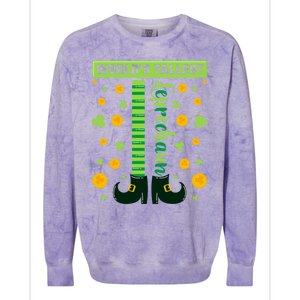 World's Tallest Leprechaun St Patricks Day Great Gift Colorblast Crewneck Sweatshirt