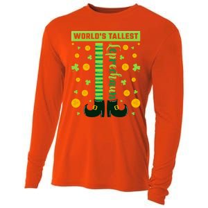 World's Tallest Leprechaun St Patricks Day Great Gift Cooling Performance Long Sleeve Crew