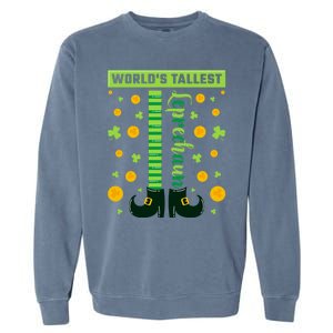 World's Tallest Leprechaun St Patricks Day Great Gift Garment-Dyed Sweatshirt