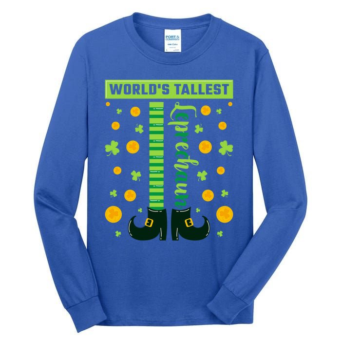 World's Tallest Leprechaun St Patricks Day Great Gift Tall Long Sleeve T-Shirt