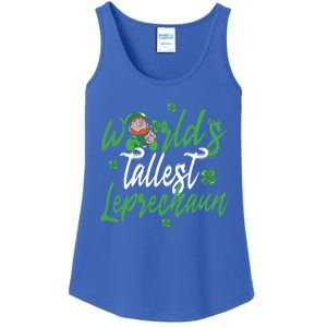 World’s Tallest Leprechaun Clover Shamrock St Patrick's Day Funny Gift Ladies Essential Tank