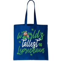 World’s Tallest Leprechaun Clover Shamrock St Patrick's Day Funny Gift Tote Bag