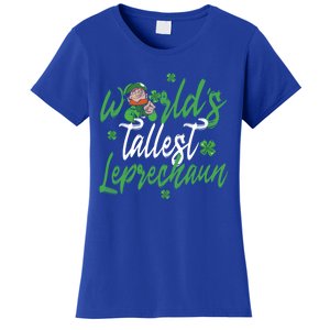 World’s Tallest Leprechaun Clover Shamrock St Patrick's Day Funny Gift Women's T-Shirt