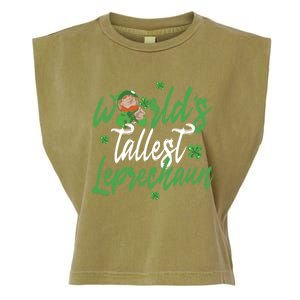 World’s Tallest Leprechaun Clover Shamrock St Patrick's Day Funny Gift Garment-Dyed Women's Muscle Tee