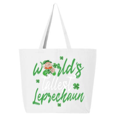 World’s Tallest Leprechaun Clover Shamrock St Patrick's Day Funny Gift 25L Jumbo Tote