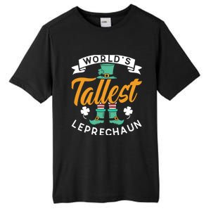 Worlds Tallest Leprechaun Ireland St Patricks Day Irish Cool Gift Tall Fusion ChromaSoft Performance T-Shirt