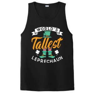 Worlds Tallest Leprechaun Ireland St Patricks Day Irish Cool Gift PosiCharge Competitor Tank