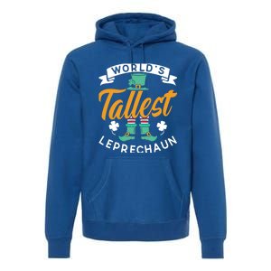 Worlds Tallest Leprechaun Ireland St Patricks Day Irish Cool Gift Premium Hoodie