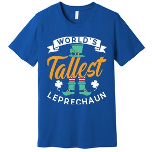 Worlds Tallest Leprechaun Ireland St Patricks Day Irish Cool Gift Premium T-Shirt