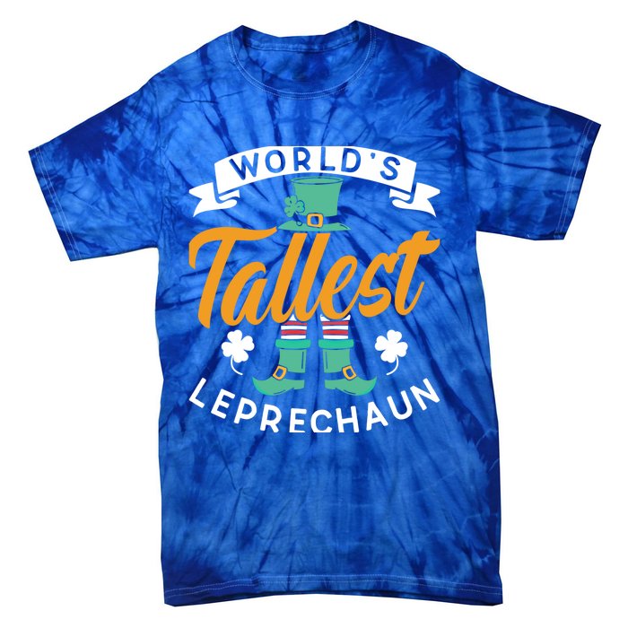 Worlds Tallest Leprechaun Ireland St Patricks Day Irish Cool Gift Tie-Dye T-Shirt