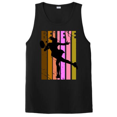 Wo Tennis Lover Player Plays Tennis Court Match Cool Great Gift PosiCharge Competitor Tank