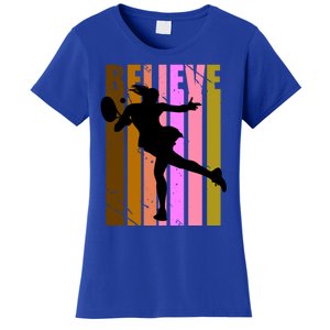 Wo Tennis Lover Player Plays Tennis Court Match Cool Great Gift Women's T-Shirt