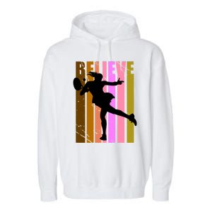 Wo Tennis Lover Player Plays Tennis Court Match Cool Great Gift Garment-Dyed Fleece Hoodie