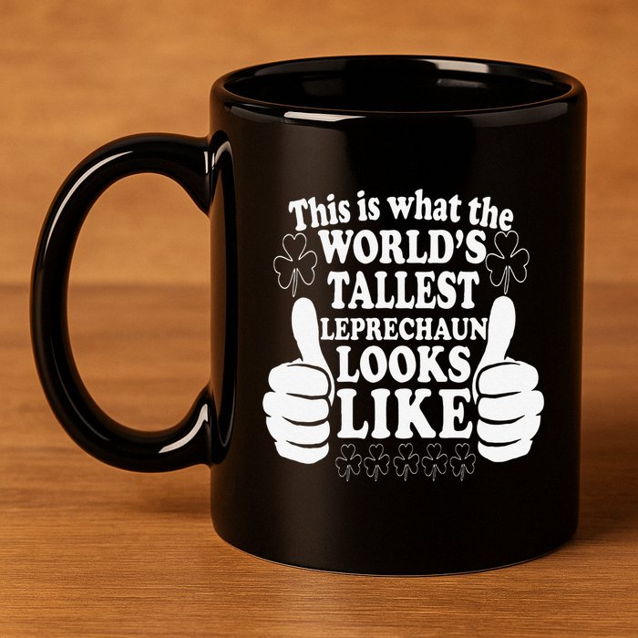 World's Tallest Leprechaun Saint Patrick's Day 11oz C Handle Ceramic Mug