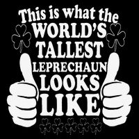 World's Tallest Leprechaun Saint Patrick's Day Drawstring Bag
