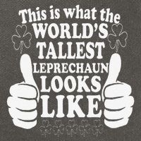 World's Tallest Leprechaun Saint Patrick's Day Cotton Canvas Backpack