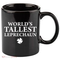 WorldS Tallest Leprechaun Clover Funny St Patricks Day 11oz C Handle Ceramic Mug
