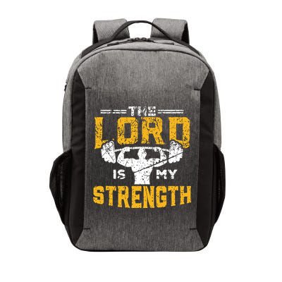 Workout The Lord Is My Strength Funny Christian Gym Vector Backpack