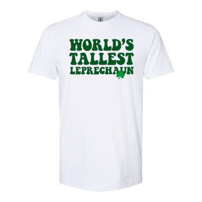 Worlds Tallest Leprechaun St Patricks Clover Softstyle® CVC T-Shirt