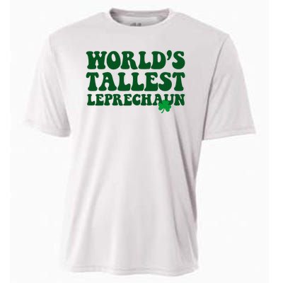 Worlds Tallest Leprechaun St Patricks Clover Cooling Performance Crew T-Shirt