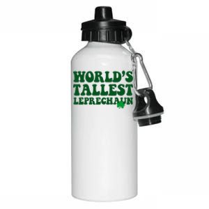 Worlds Tallest Leprechaun St Patricks Clover Aluminum Water Bottle