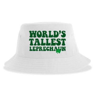 Worlds Tallest Leprechaun St Patricks Clover Sustainable Bucket Hat