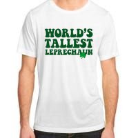 Worlds Tallest Leprechaun St Patricks Clover Adult ChromaSoft Performance T-Shirt