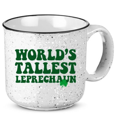 Worlds Tallest Leprechaun St Patricks Clover 15oz Campfire Ceramic Mug