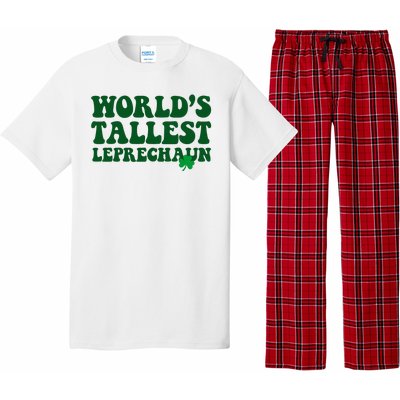 Worlds Tallest Leprechaun St Patricks Clover Pajama Set