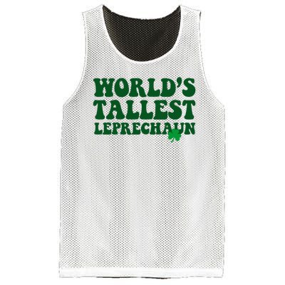 Worlds Tallest Leprechaun St Patricks Clover Mesh Reversible Basketball Jersey Tank