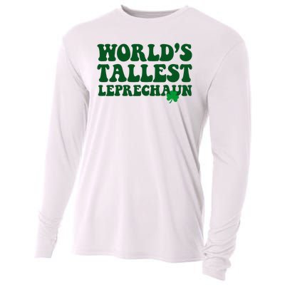 Worlds Tallest Leprechaun St Patricks Clover Cooling Performance Long Sleeve Crew