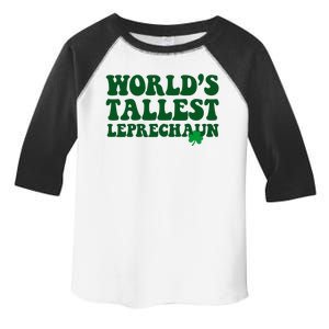 Worlds Tallest Leprechaun St Patricks Clover Toddler Fine Jersey T-Shirt