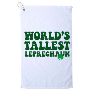 Worlds Tallest Leprechaun St Patricks Clover Platinum Collection Golf Towel