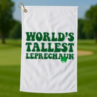 Worlds Tallest Leprechaun St Patricks Clover Golf Towel