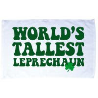 Worlds Tallest Leprechaun St Patricks Clover Microfiber Hand Towel