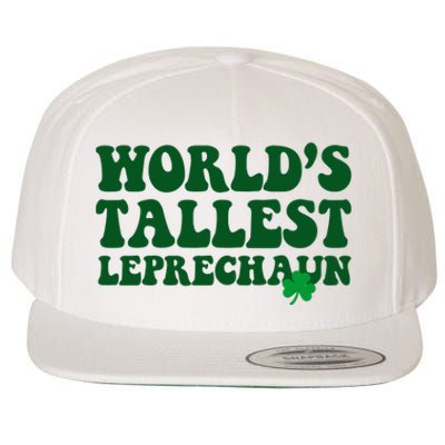 Worlds Tallest Leprechaun St Patricks Clover Wool Snapback Cap