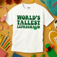 Worlds Tallest Leprechaun St Patricks Clover Kids T-Shirt