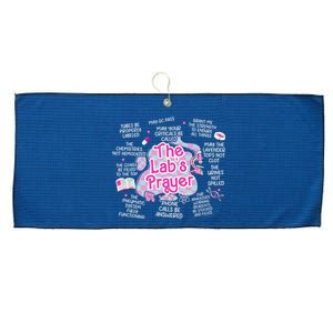 Women The Lab TechS Prayer Retro Lab Tech Phlebotomy Week Large Microfiber Waffle Golf Towel