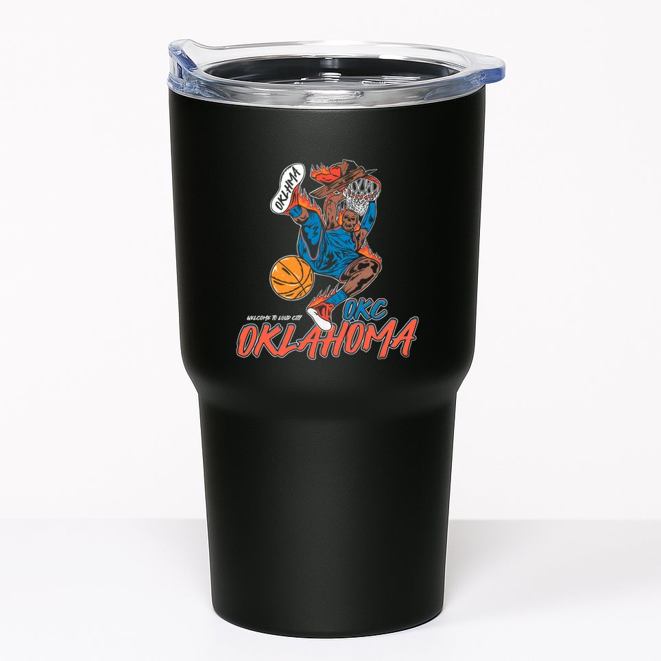 Welcome To Loud City Oklahoma Basketball Tumbler