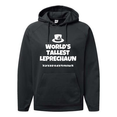 Worlds Tallest Leprechaun Irish St Patricks Day Performance Fleece Hoodie