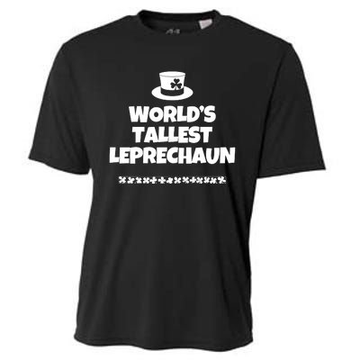 Worlds Tallest Leprechaun Irish St Patricks Day Cooling Performance Crew T-Shirt