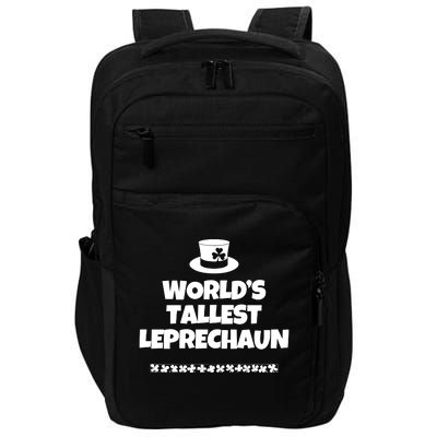 Worlds Tallest Leprechaun Irish St Patricks Day Impact Tech Backpack