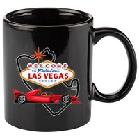 Welcome To Las Vegas Racing Race Car Strip Formula Track Cool Gift 11oz C Handle Ceramic Mug