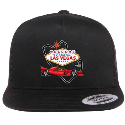 Welcome To Las Vegas Racing Race Car Strip Formula Track Cool Gift Flatbill Hat