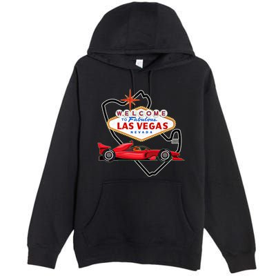 Welcome To Las Vegas Racing Race Car Strip Formula Track Cool Gift Premium Pullover Hoodie